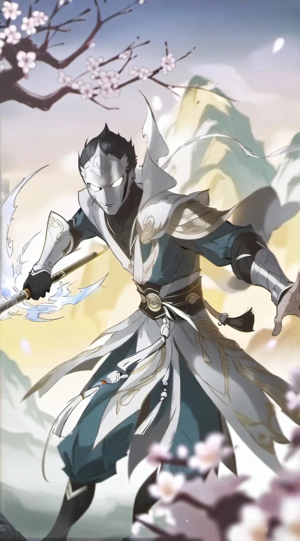 ai character: ML stickman  background