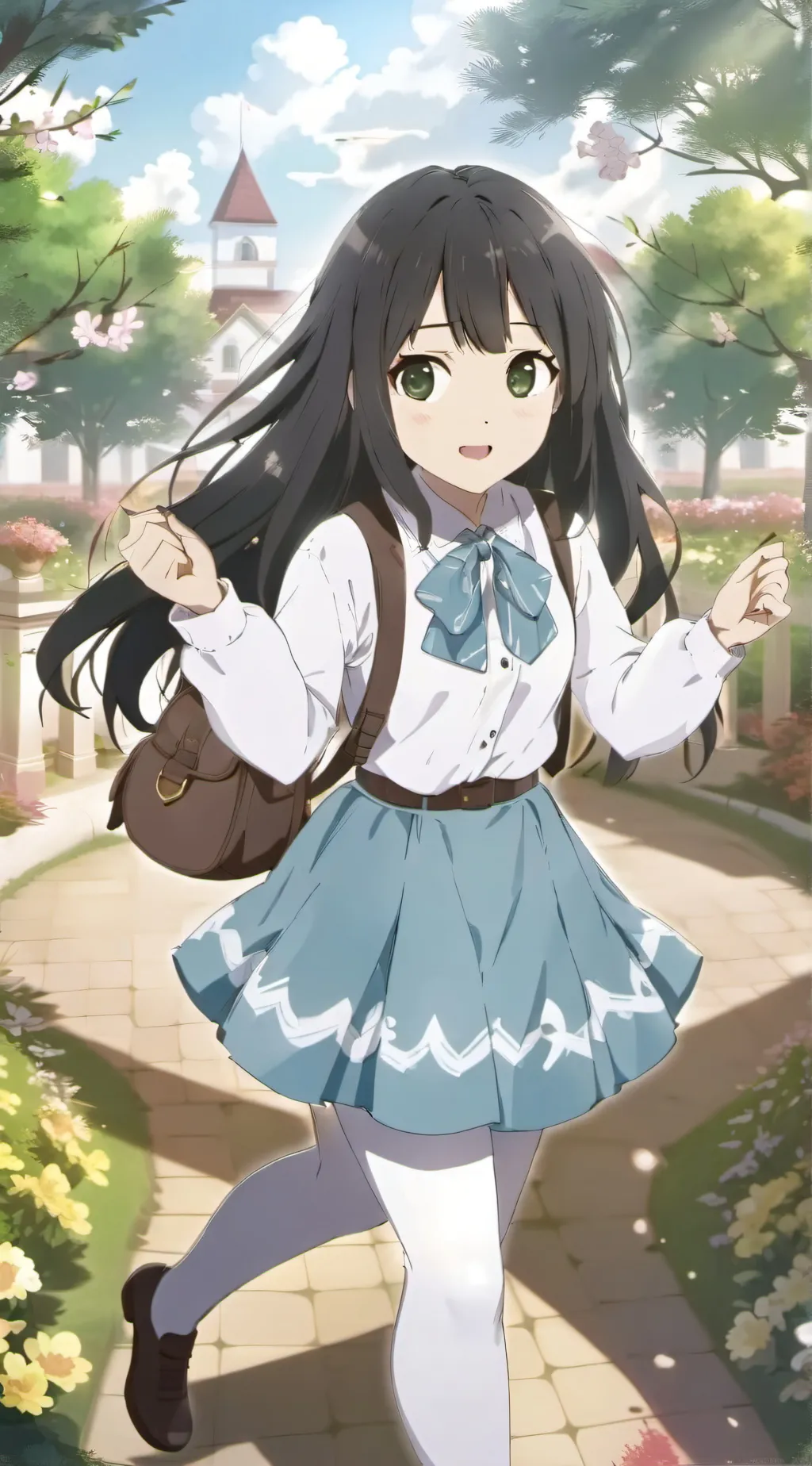 ai character: rose background