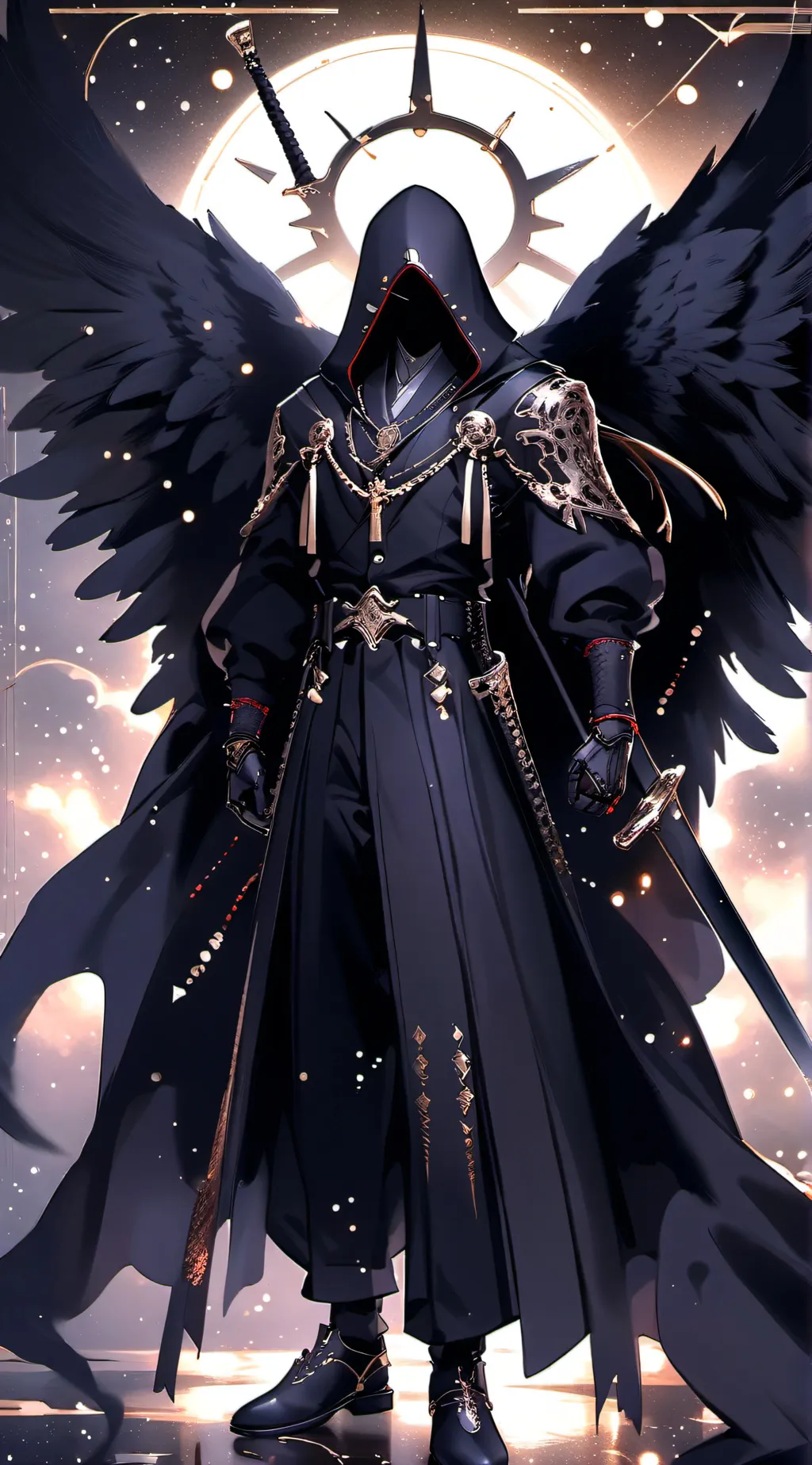 ai character: angel of death background