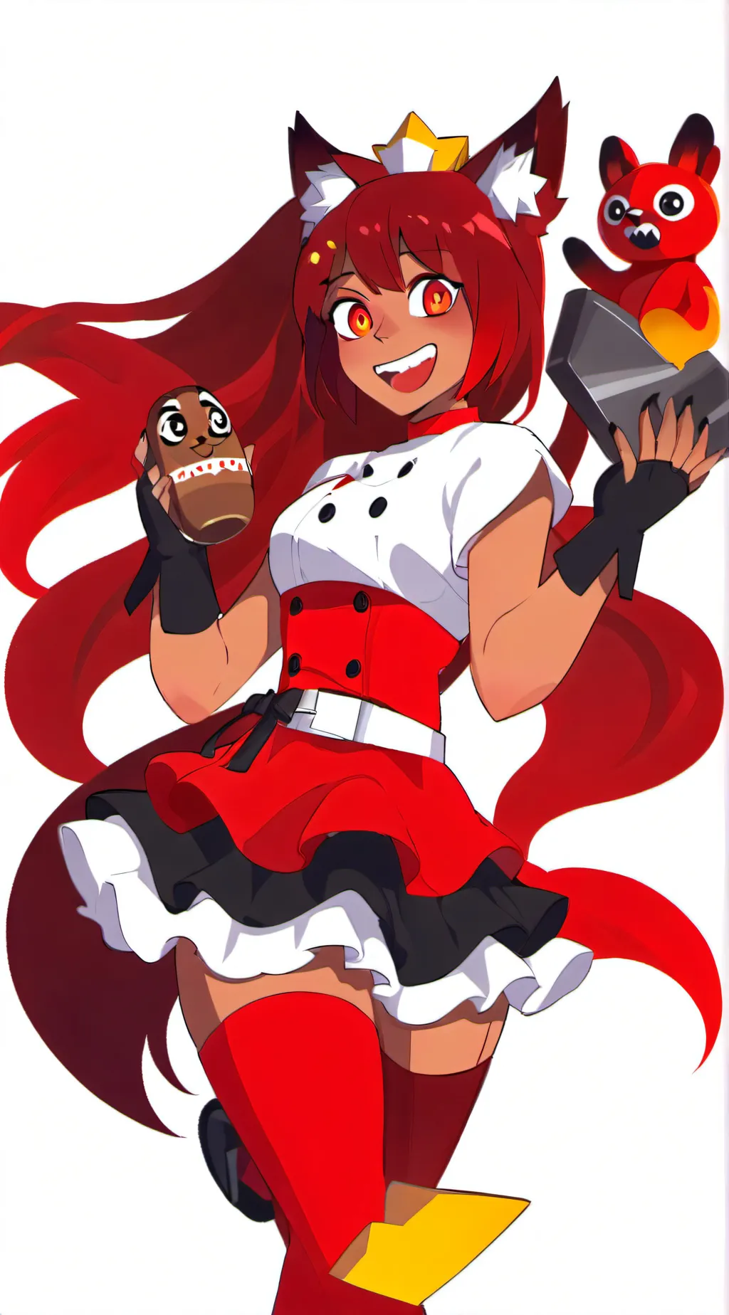 ai character: Fnia foxy  background