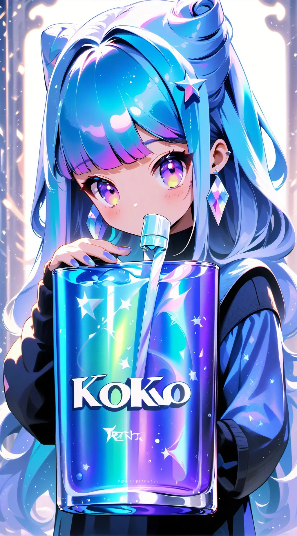 ai character: koko da best background