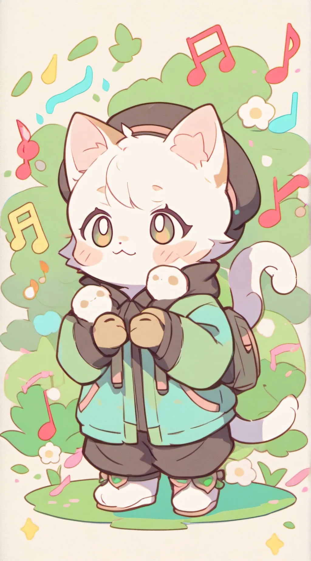 ai character: add lyrics background