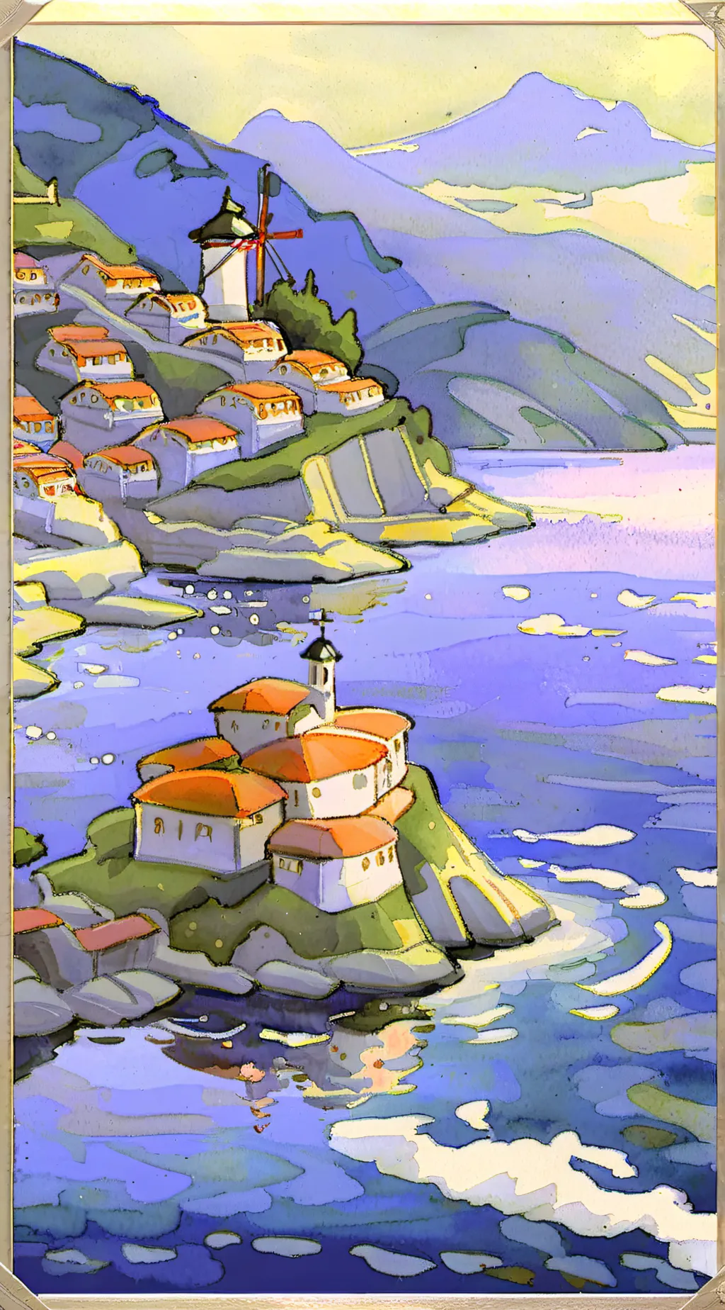 ai character: Rain background