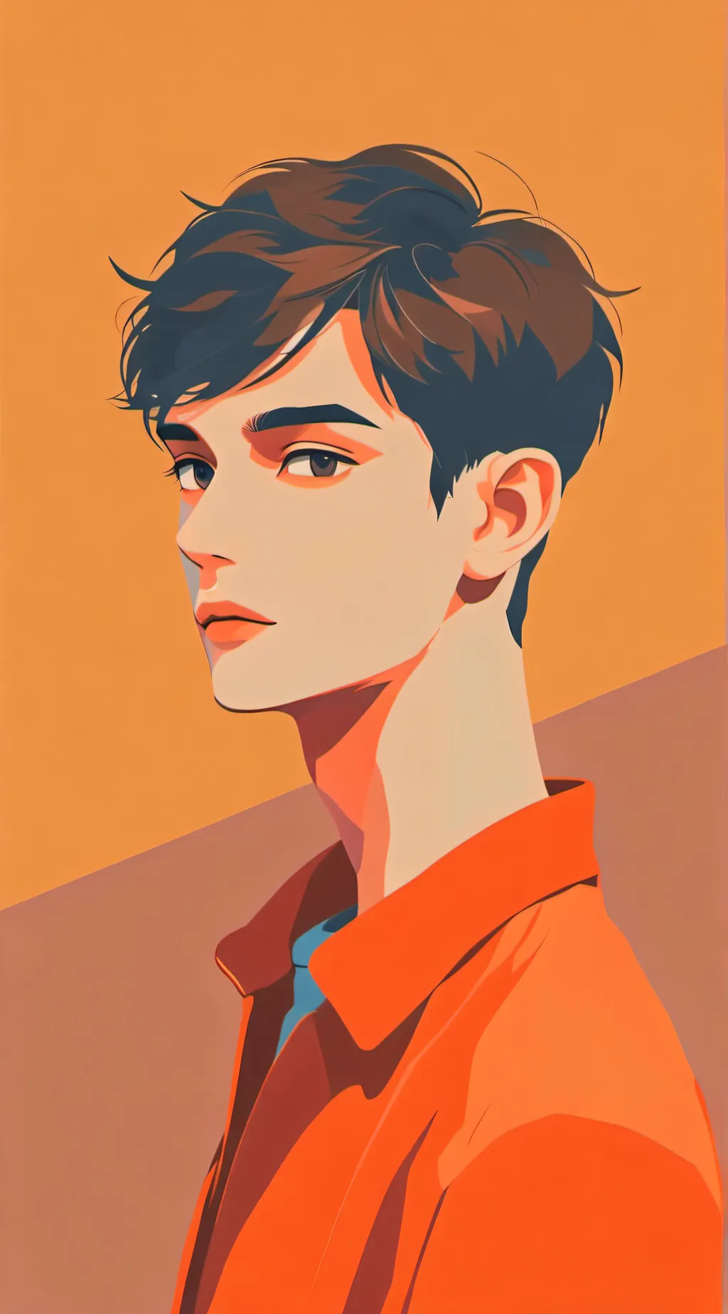 ai character: Clay background