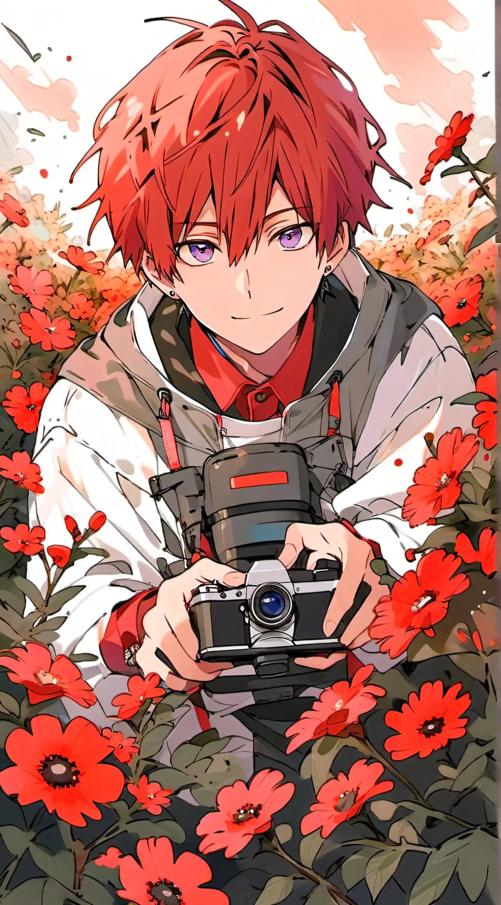 ai character: Shoto Todoroki~~~ background
