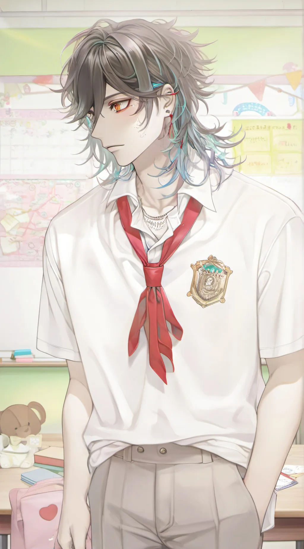 ai character: /Theodore Denver\ background