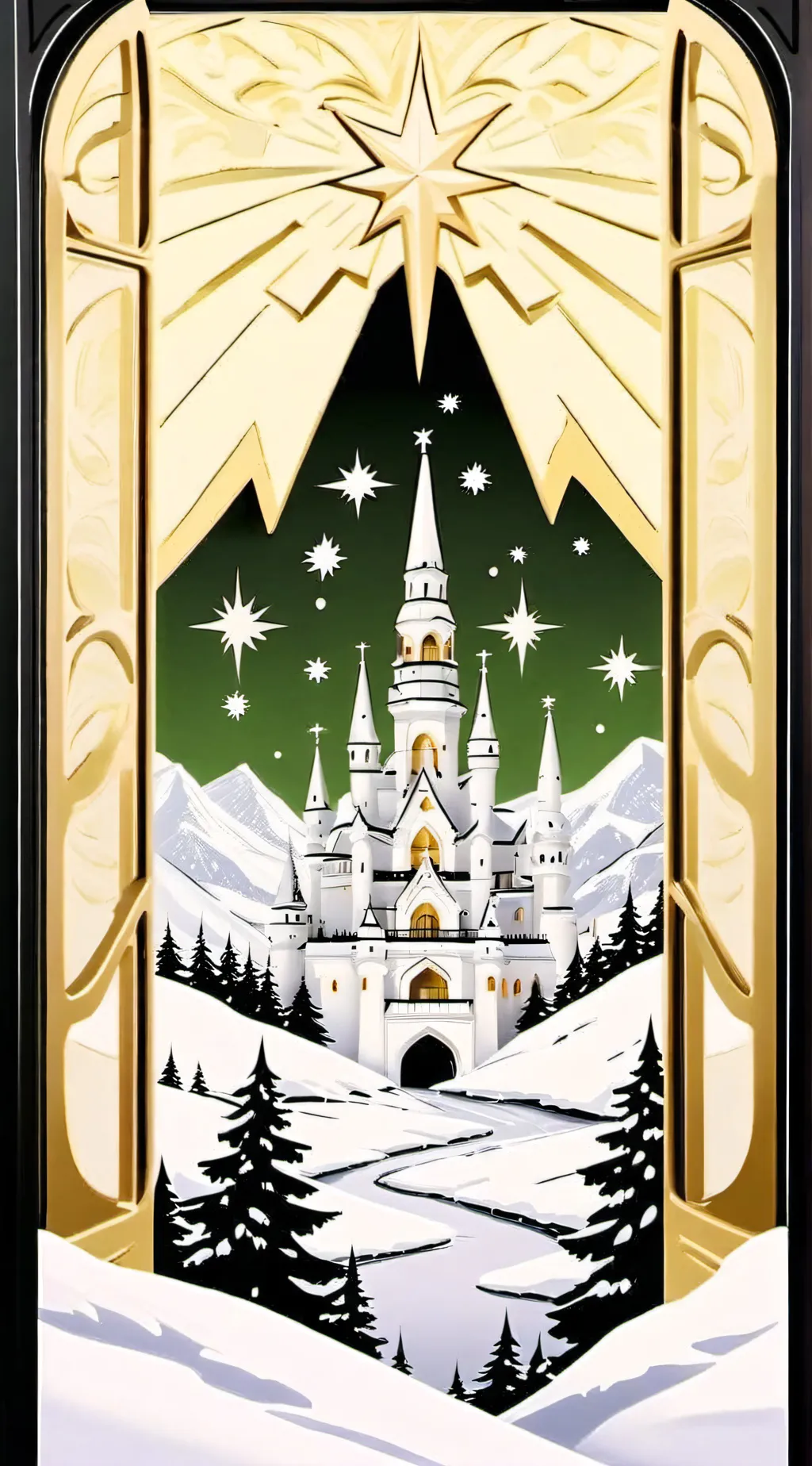 ai character: SKZ CHRISTMAS background