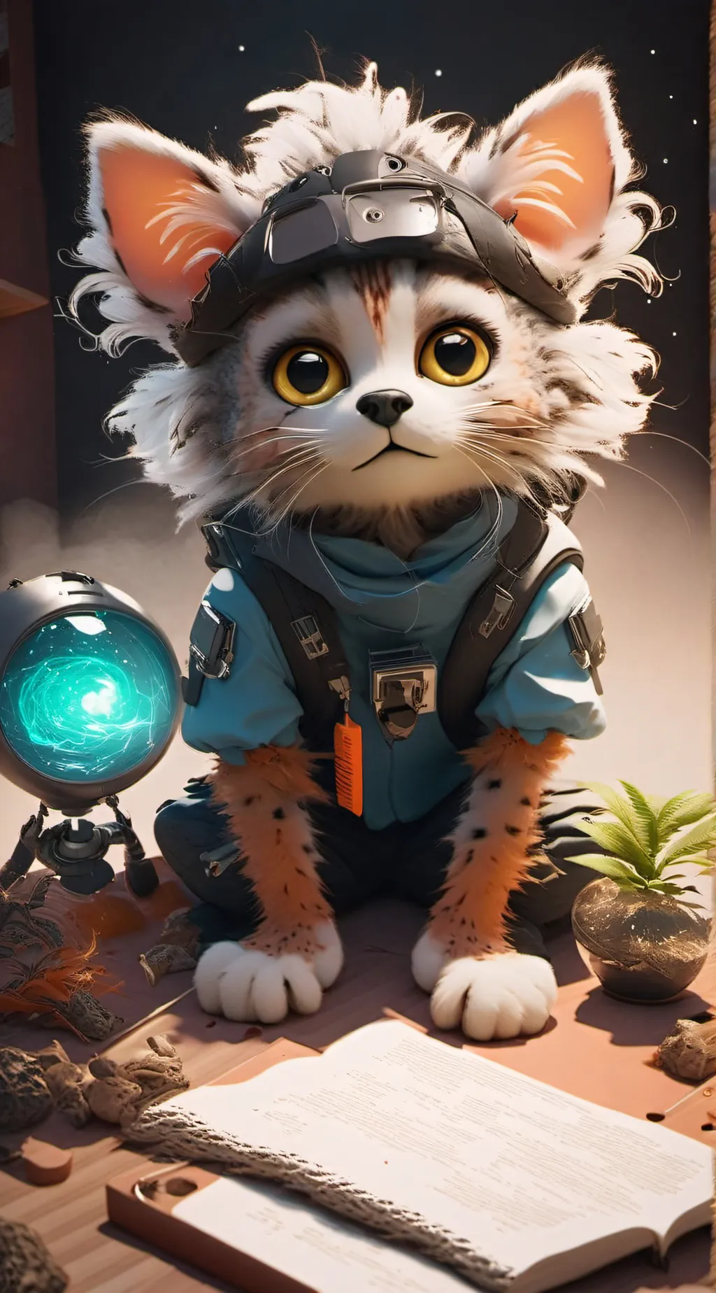 ai character: Fluffernyx background