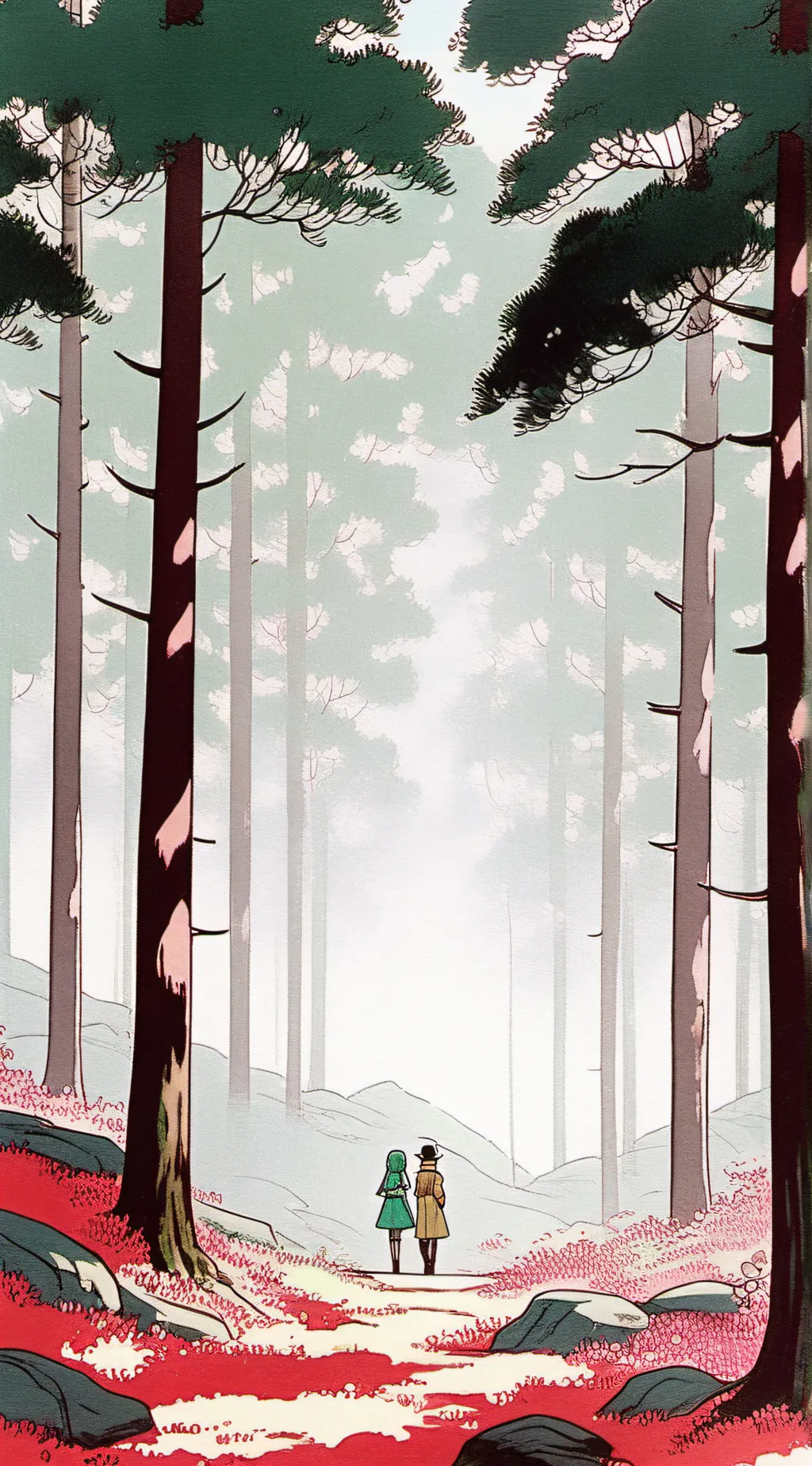 ai character: The forest background