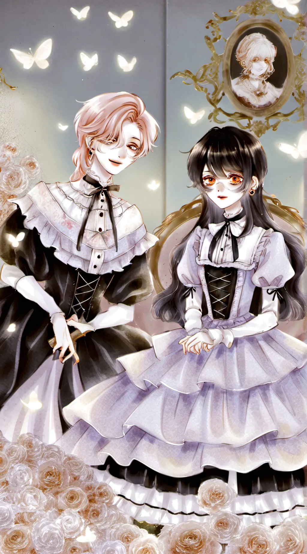 ai character: lotus background