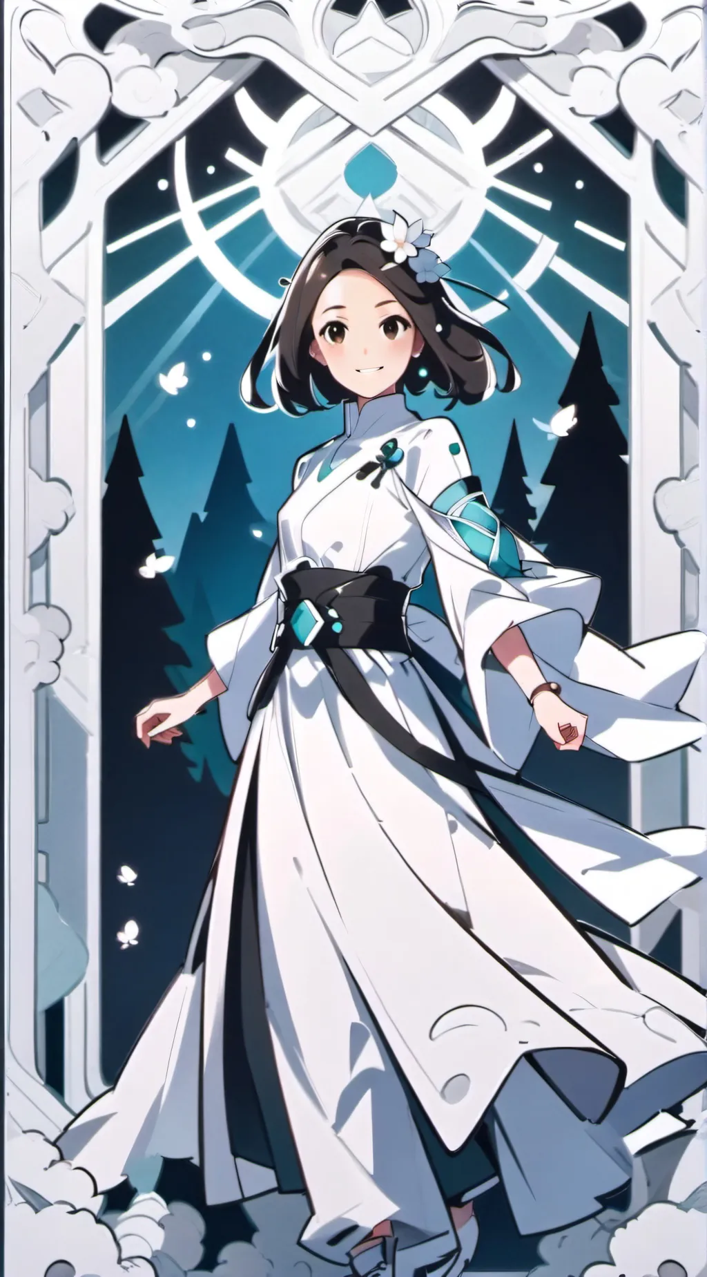 ai character: Luna  background