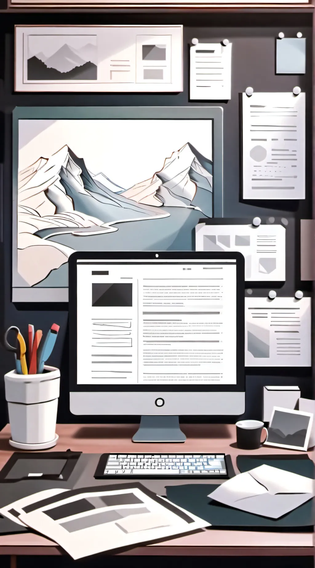 ai character: Just a Laptop background