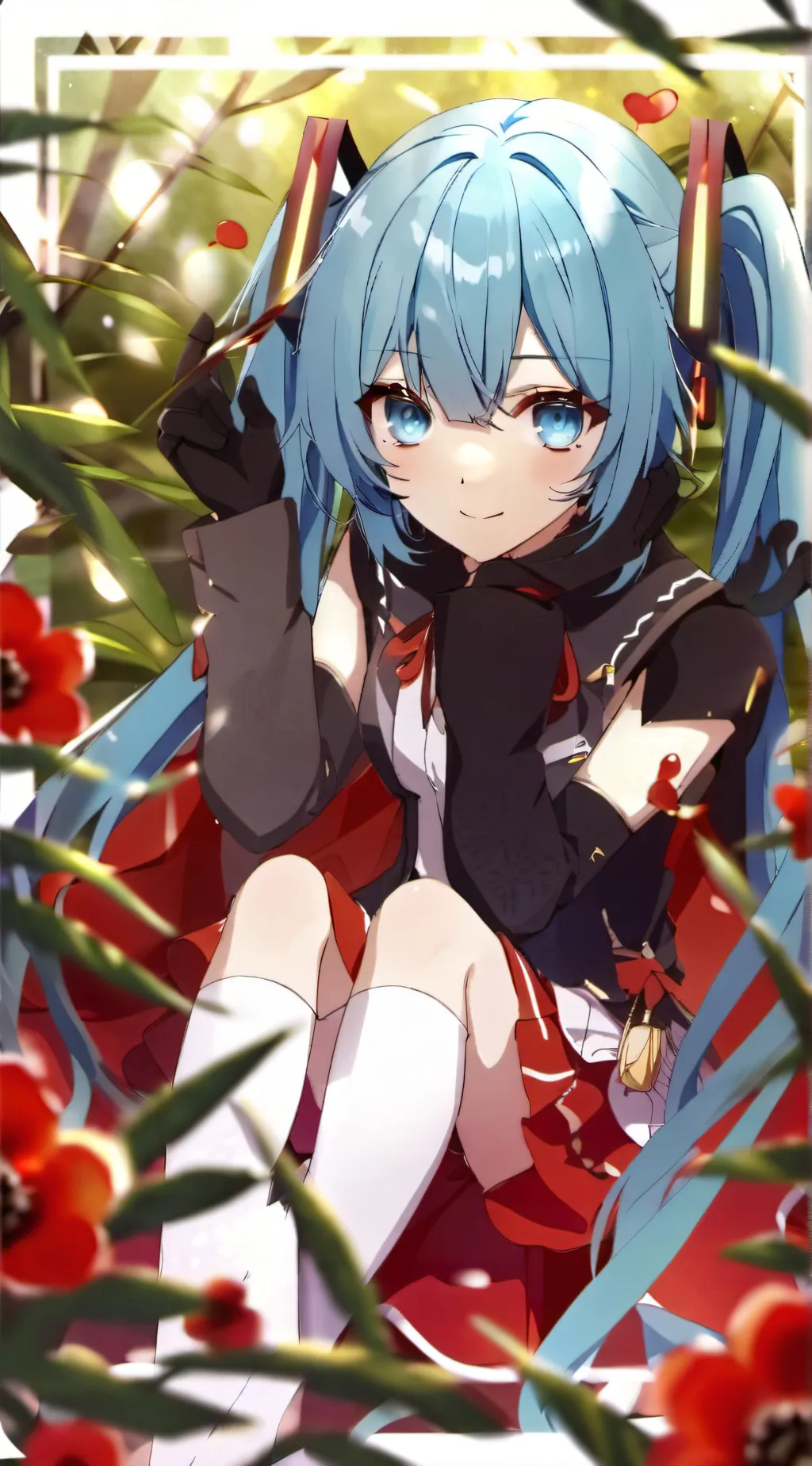 ai character: miku background
