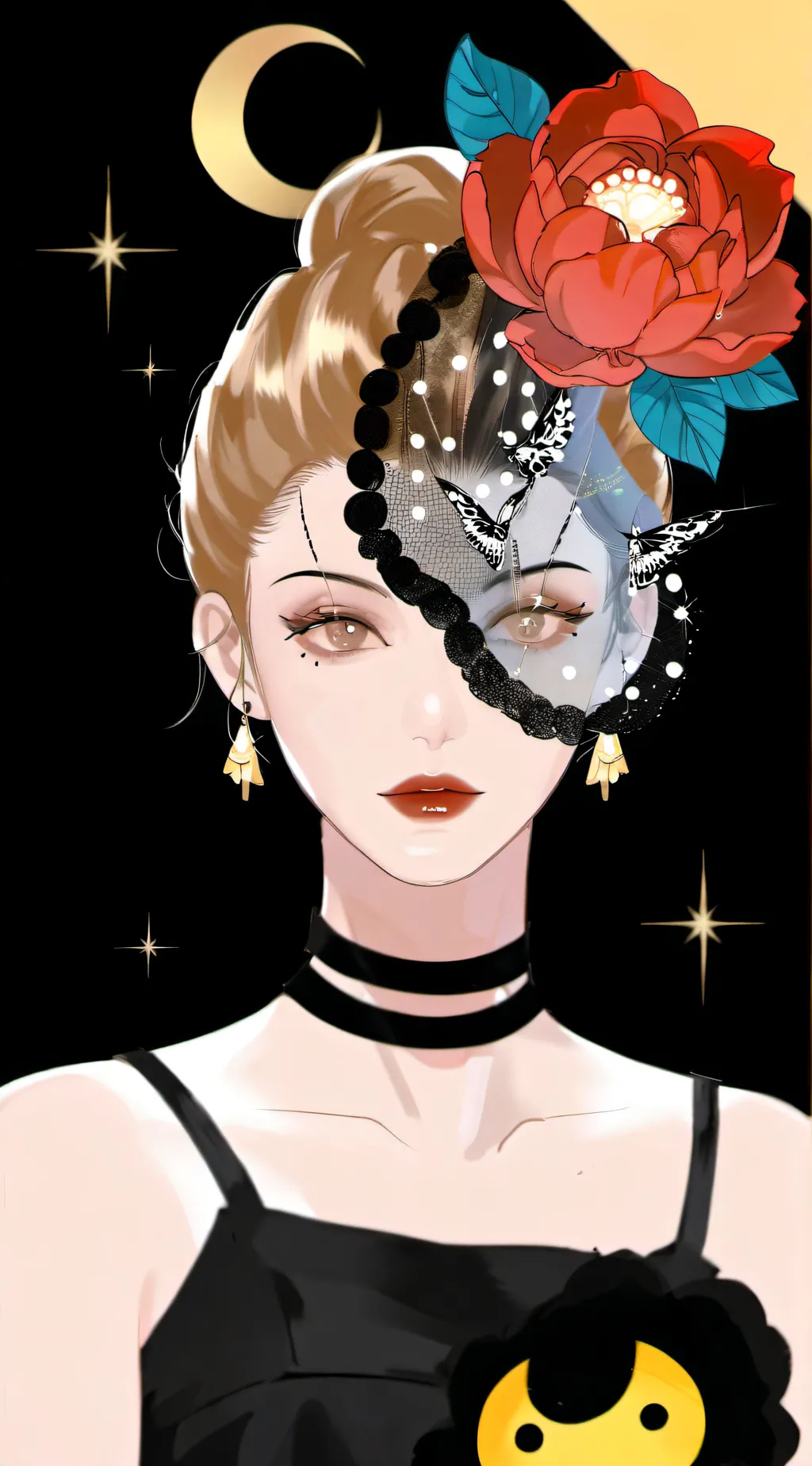 ai character: luna background