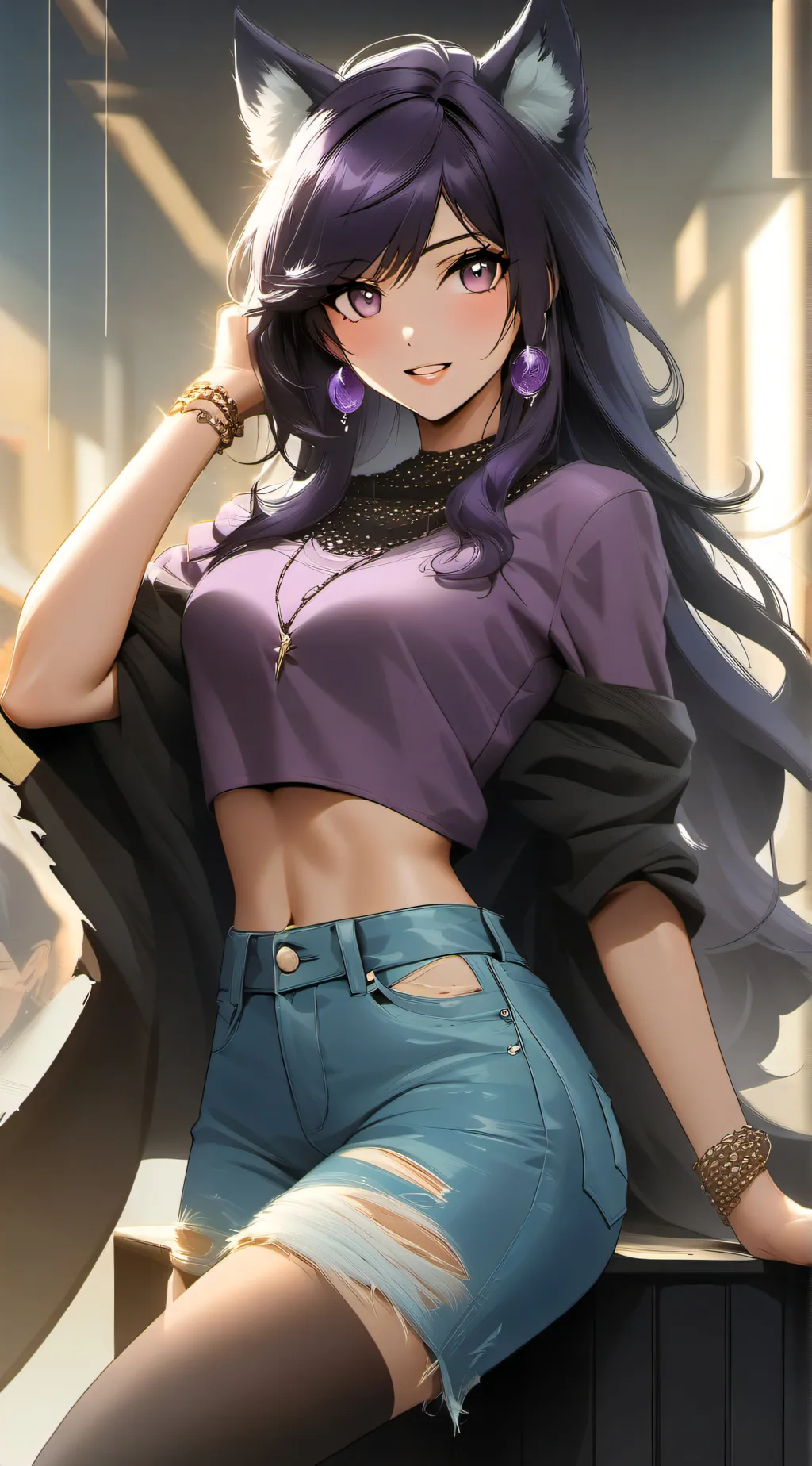 ai character: Selena  background