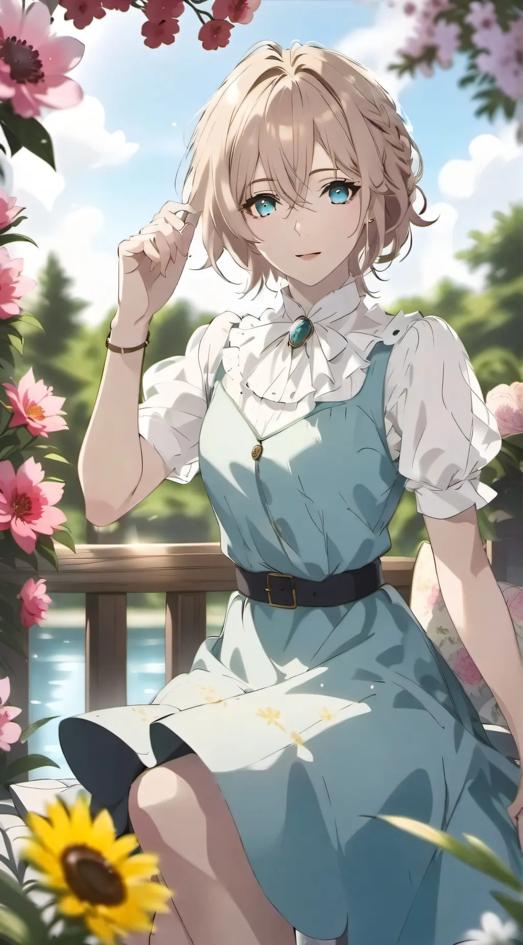 ai character: Sky background