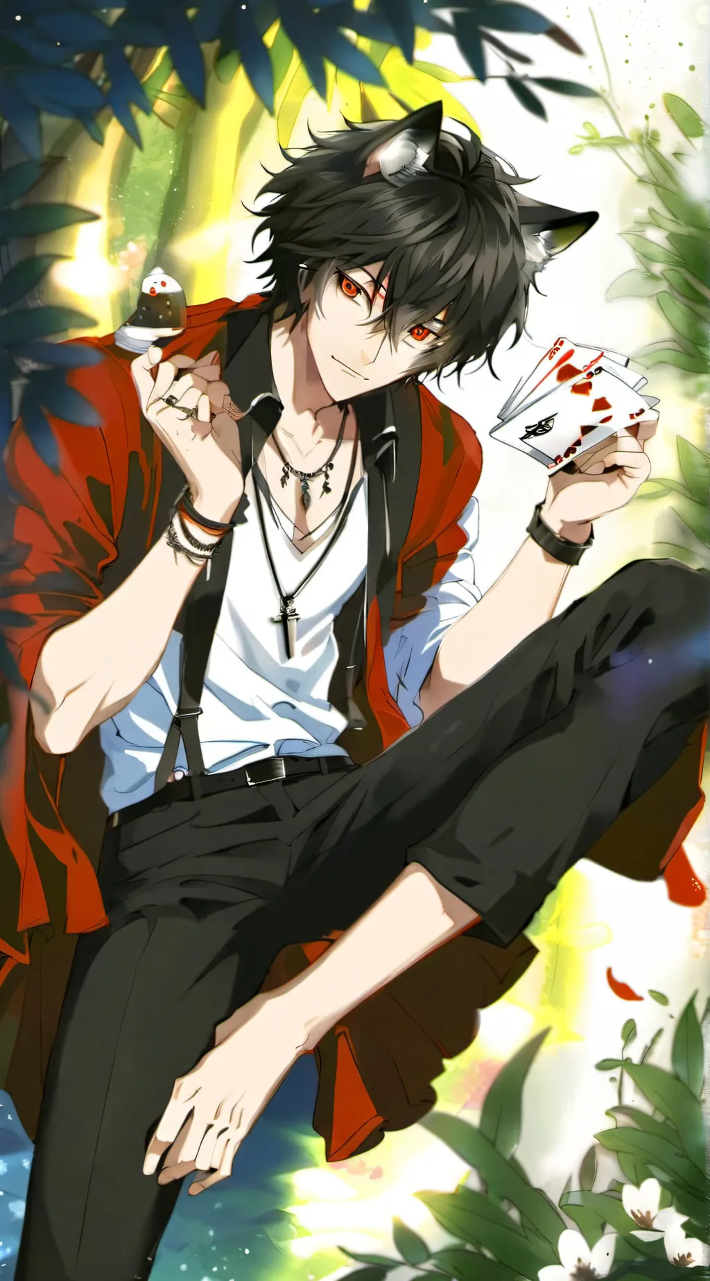 ai character: `°•Xander•°` background