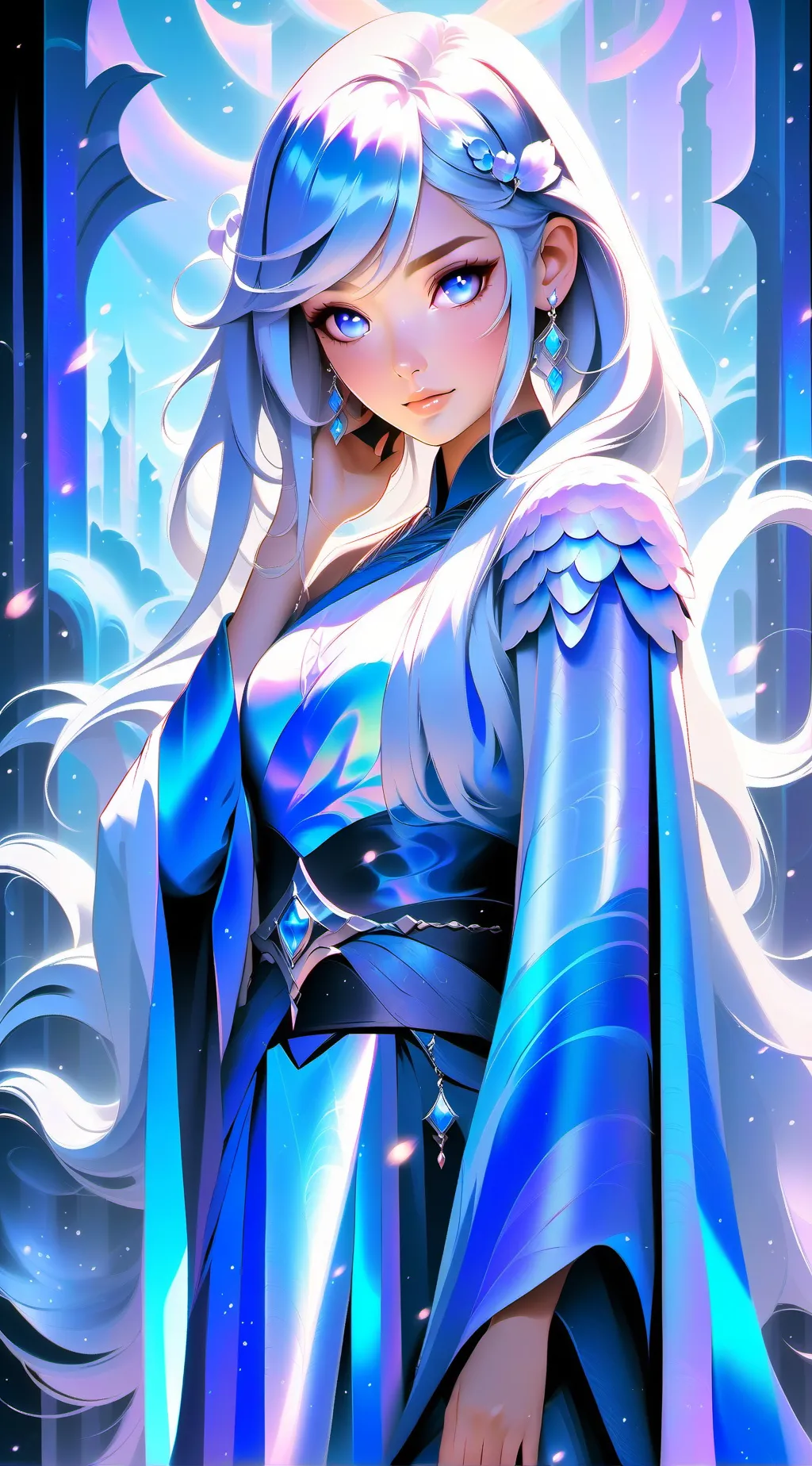 ai character: Melany  background