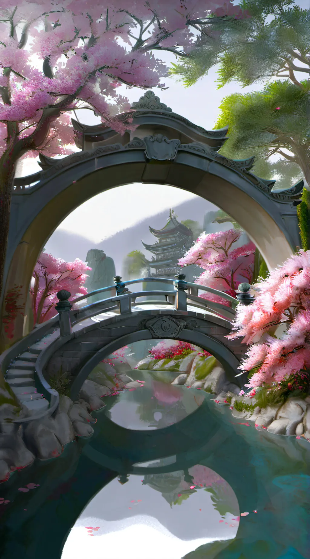 ai character: Miss circle background