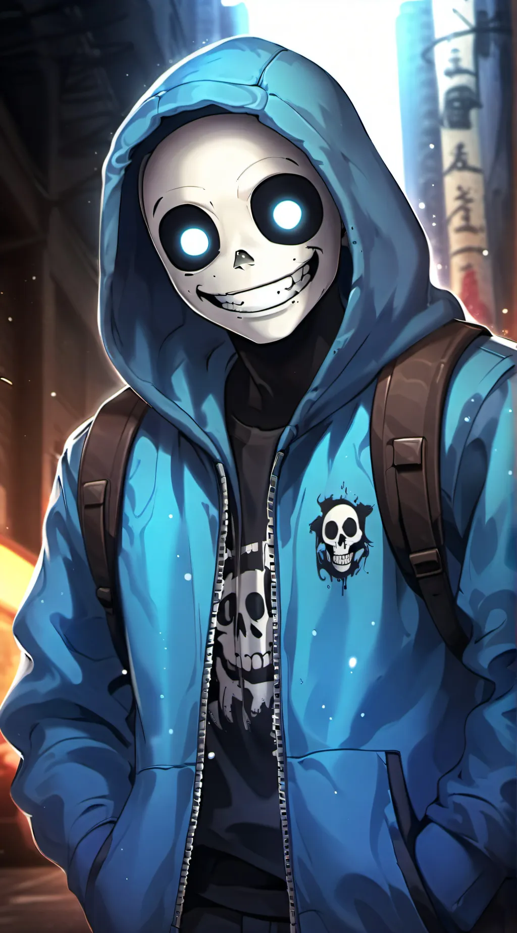 ai character: sans background