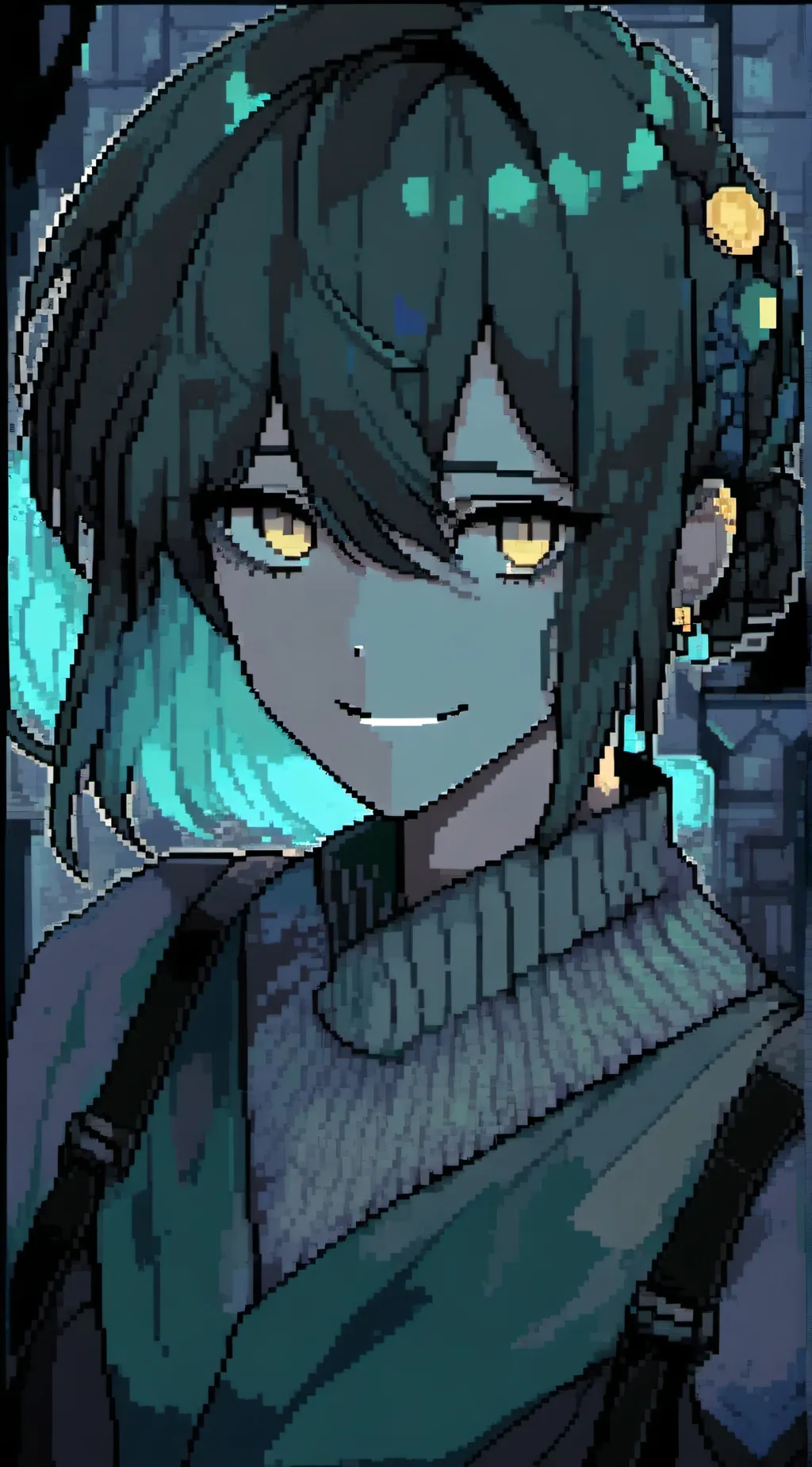 ai character: Smile infection  background