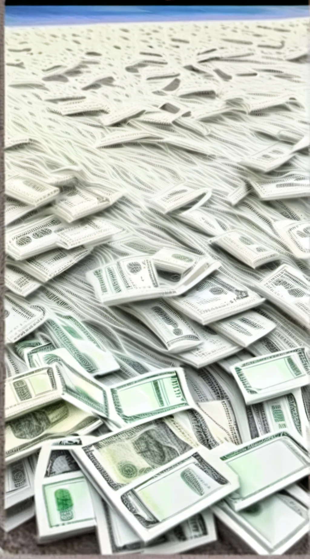 ai character: Money money money background