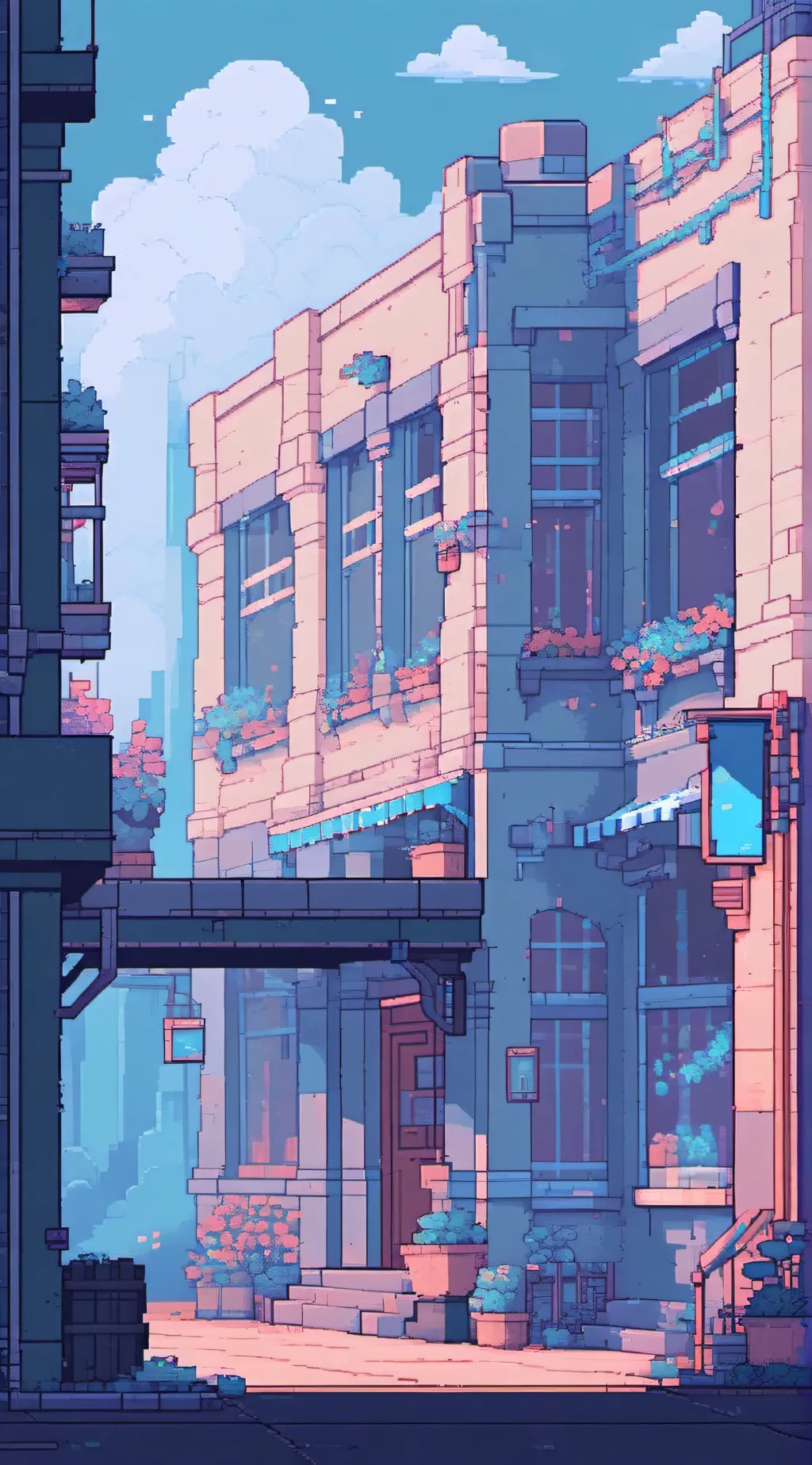 ai character: My school😭😢😨 background