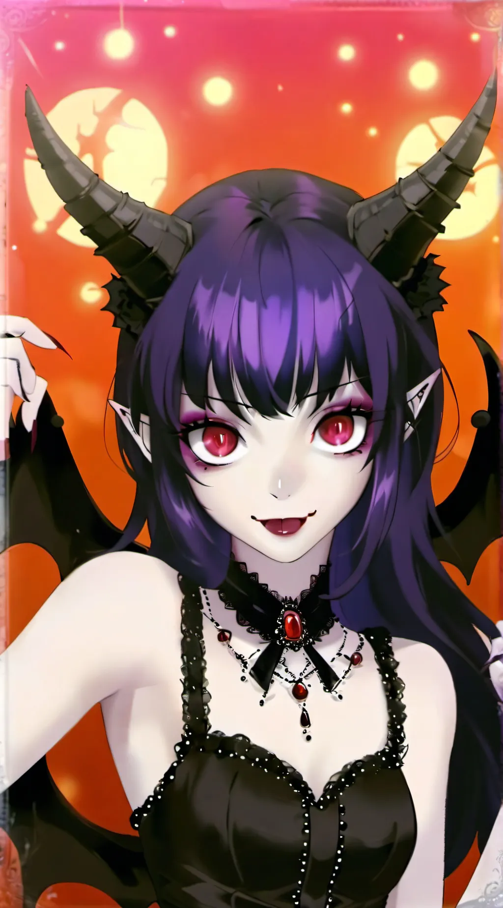 ai character: DRUSILLA DEMON  background