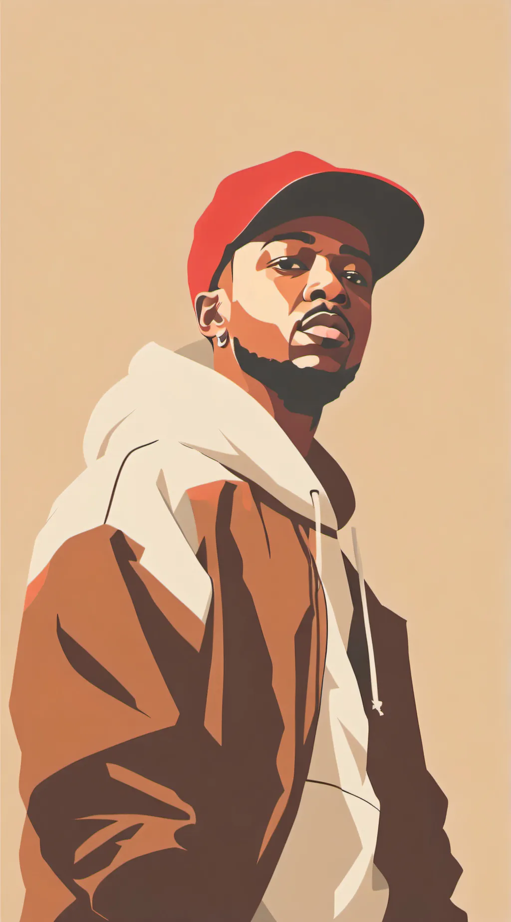 ai character: rappers chrismas background