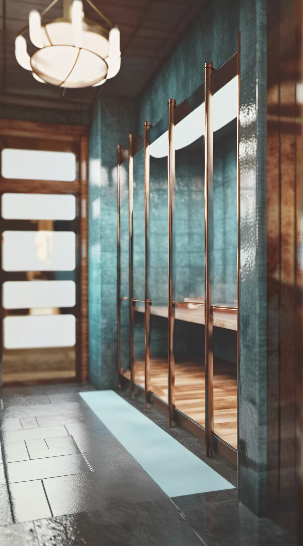 ai character: Boys lockeroom background