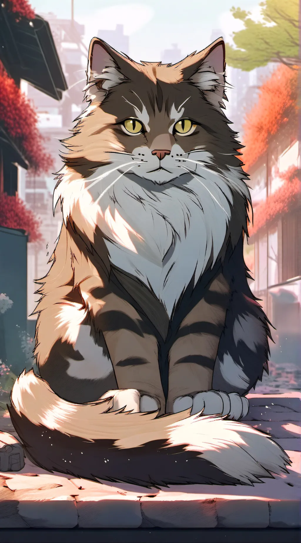 ai character: Spring'tree background