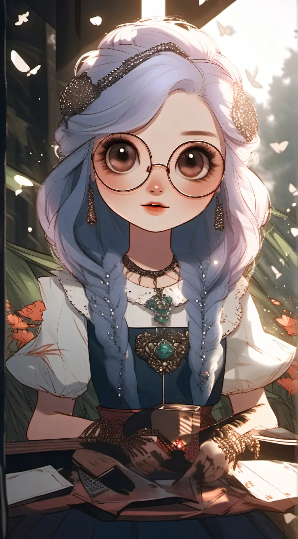 ai character: 🌊🩵∂ανєу🩵🌊 background