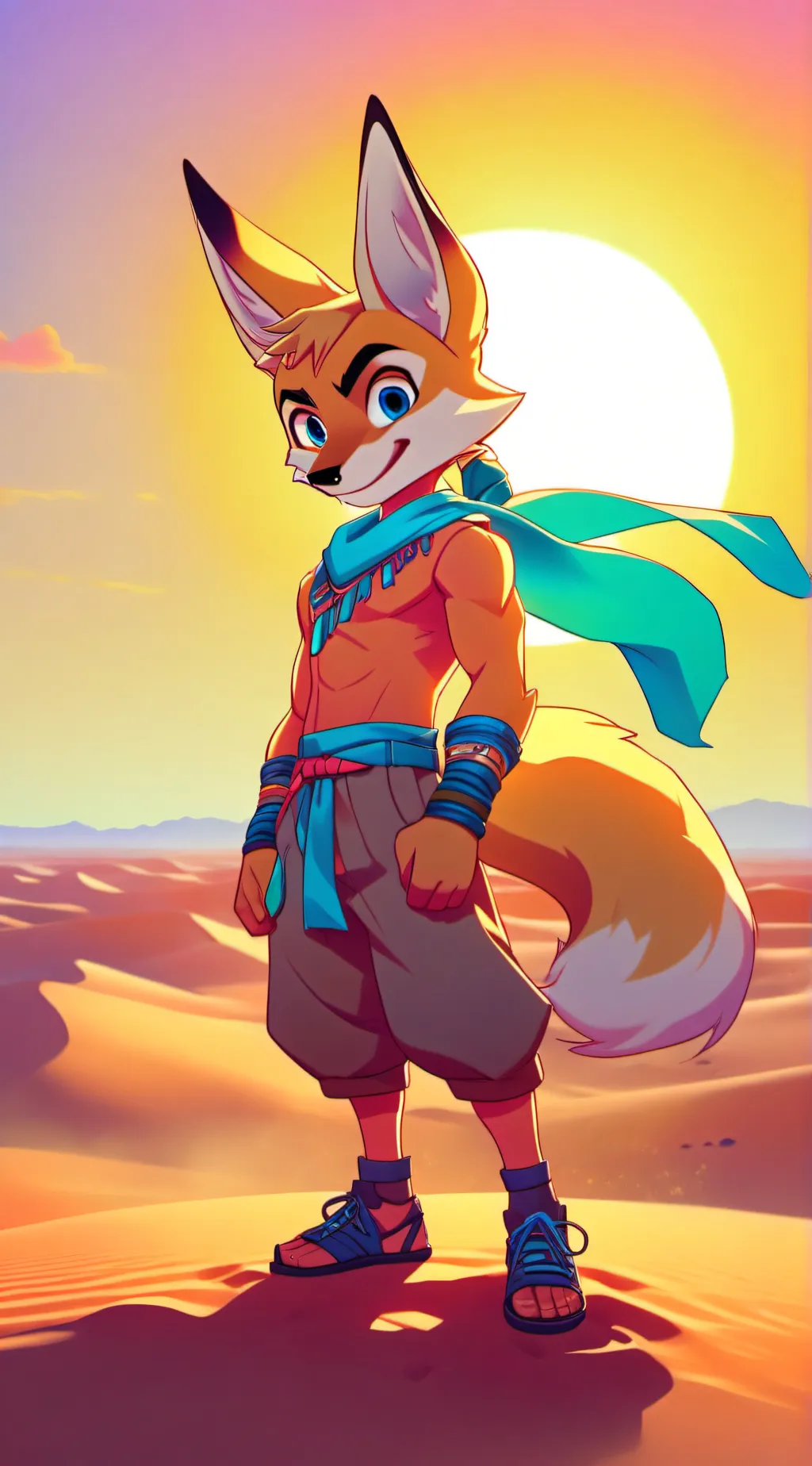 ai character: Jonny the fox background