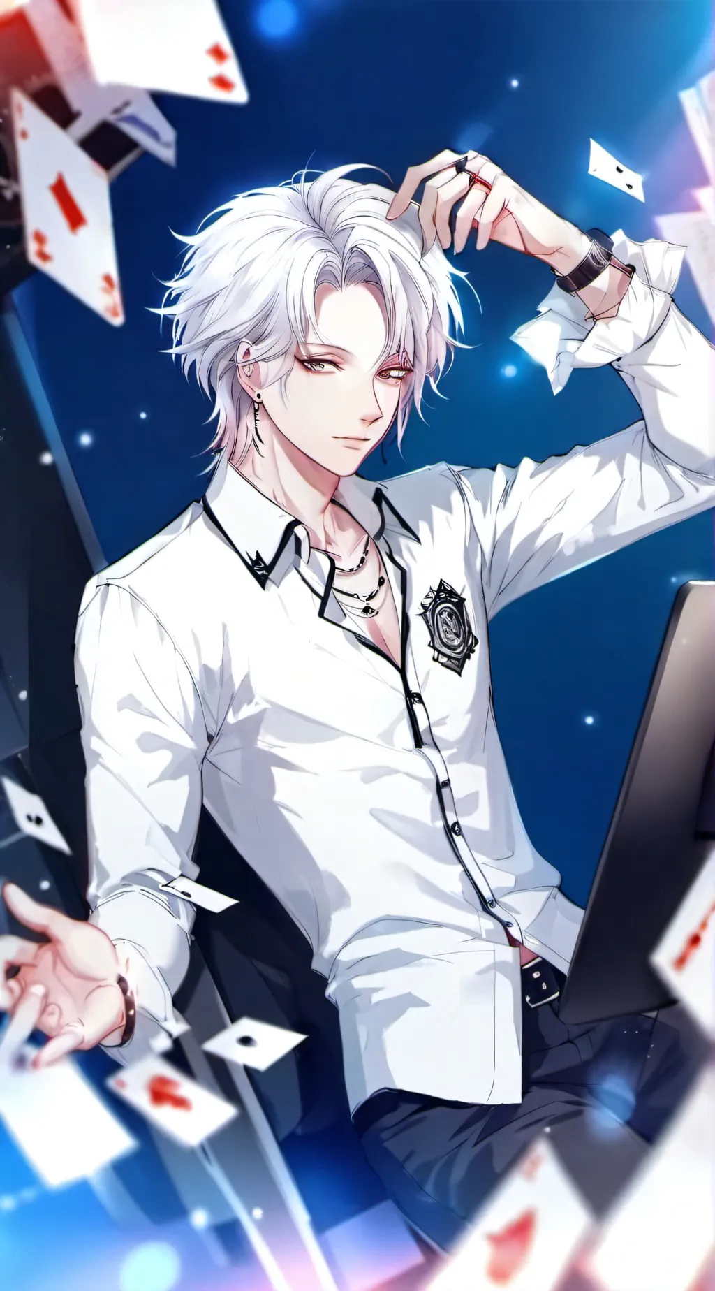 ai character: Alan sander🤟⚡ background