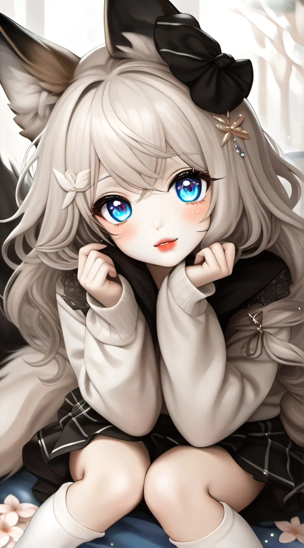 ai character: 1st one  background