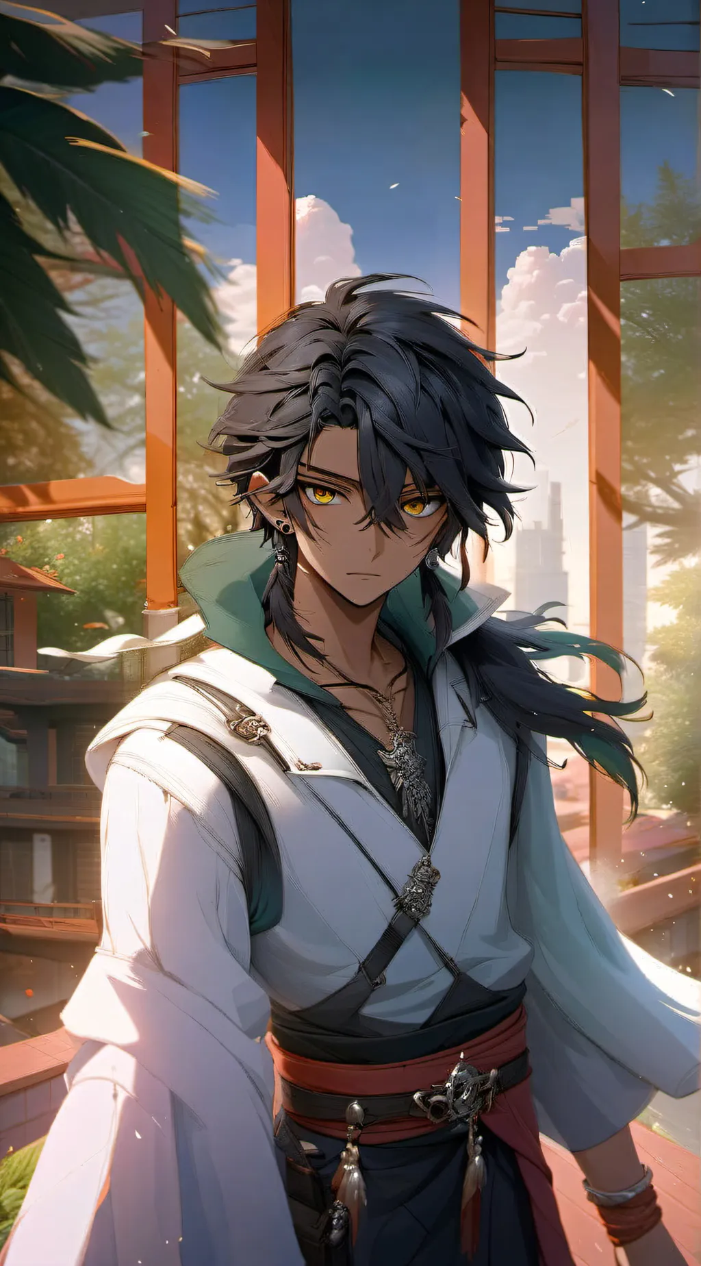 ai character: shinso asaemon background