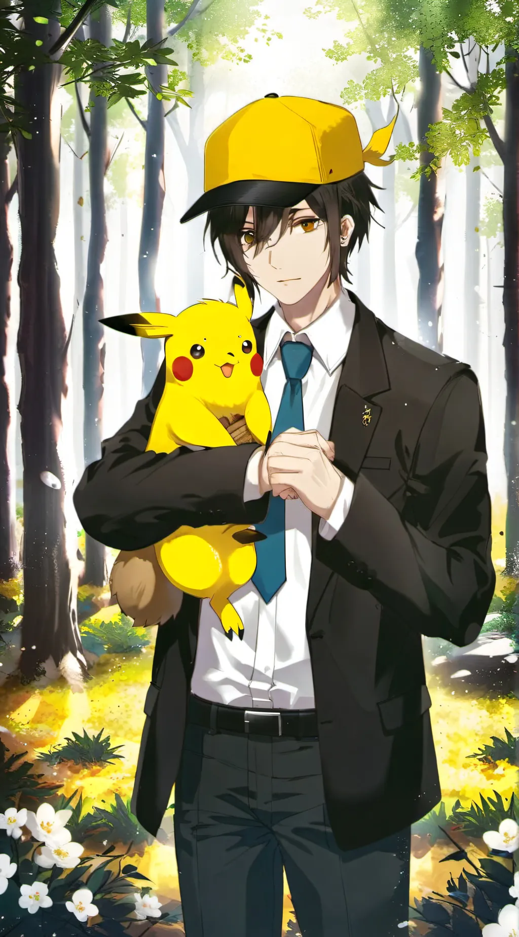 ai character: PIKACHU background