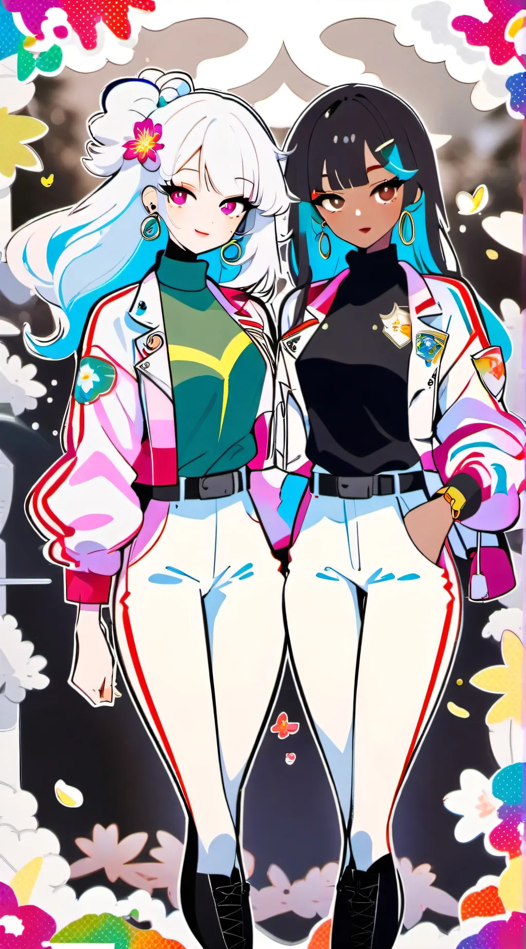 ai character: Jane and Mira  background