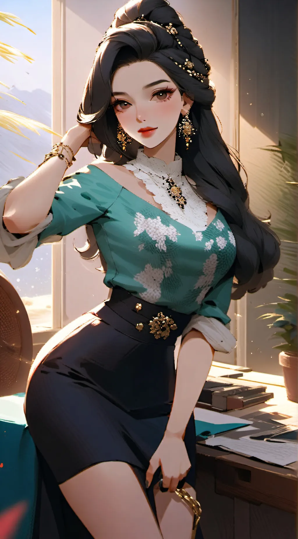 ai character: •~Angela~• background