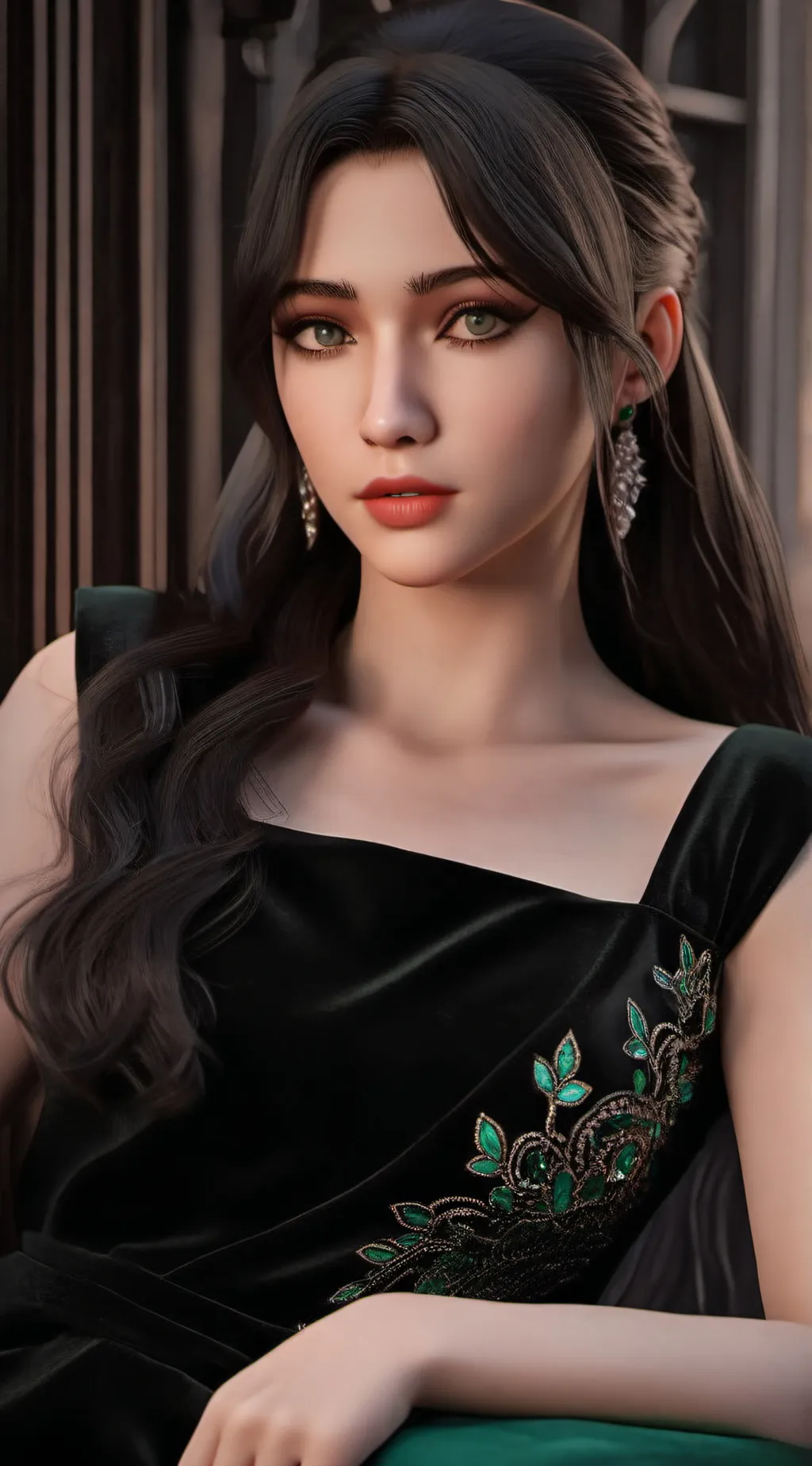 ai character: Sabina💚 background