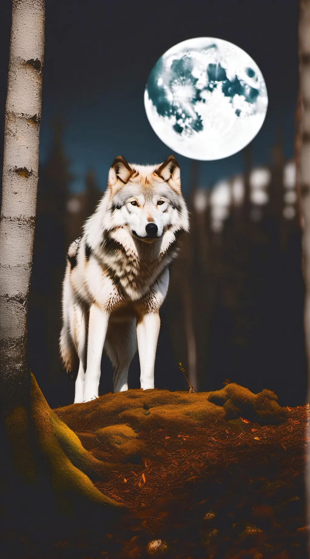 ai character: wolf background