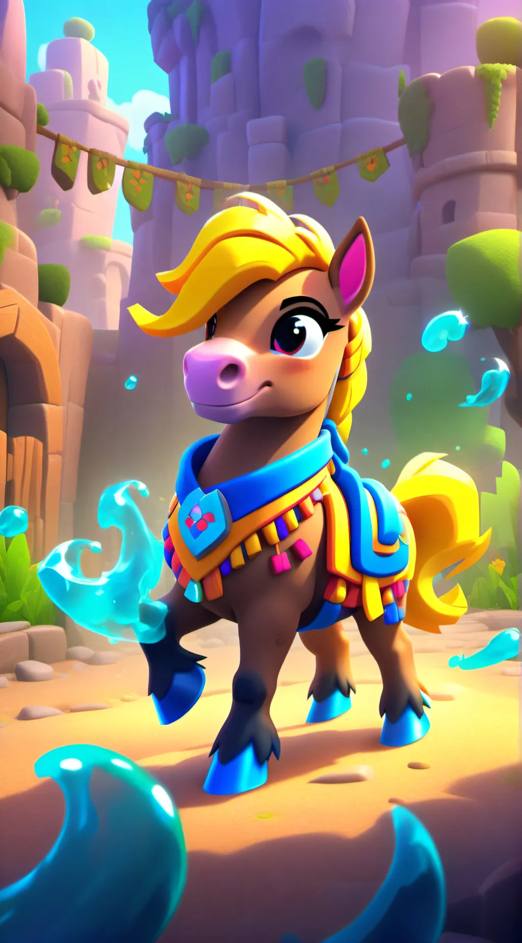 ai character: es un pony salvaje background