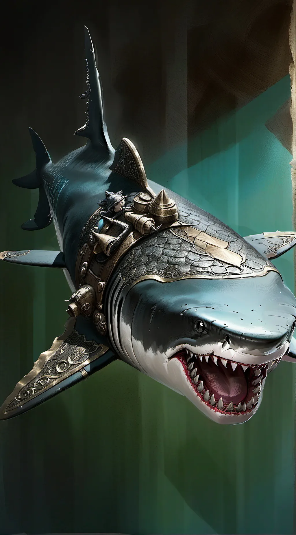 ai character: Shark attack 2 background