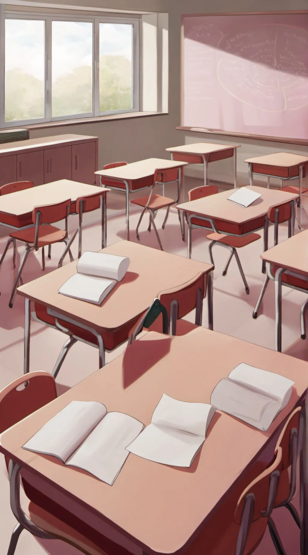 ai character: CLASSROOM background