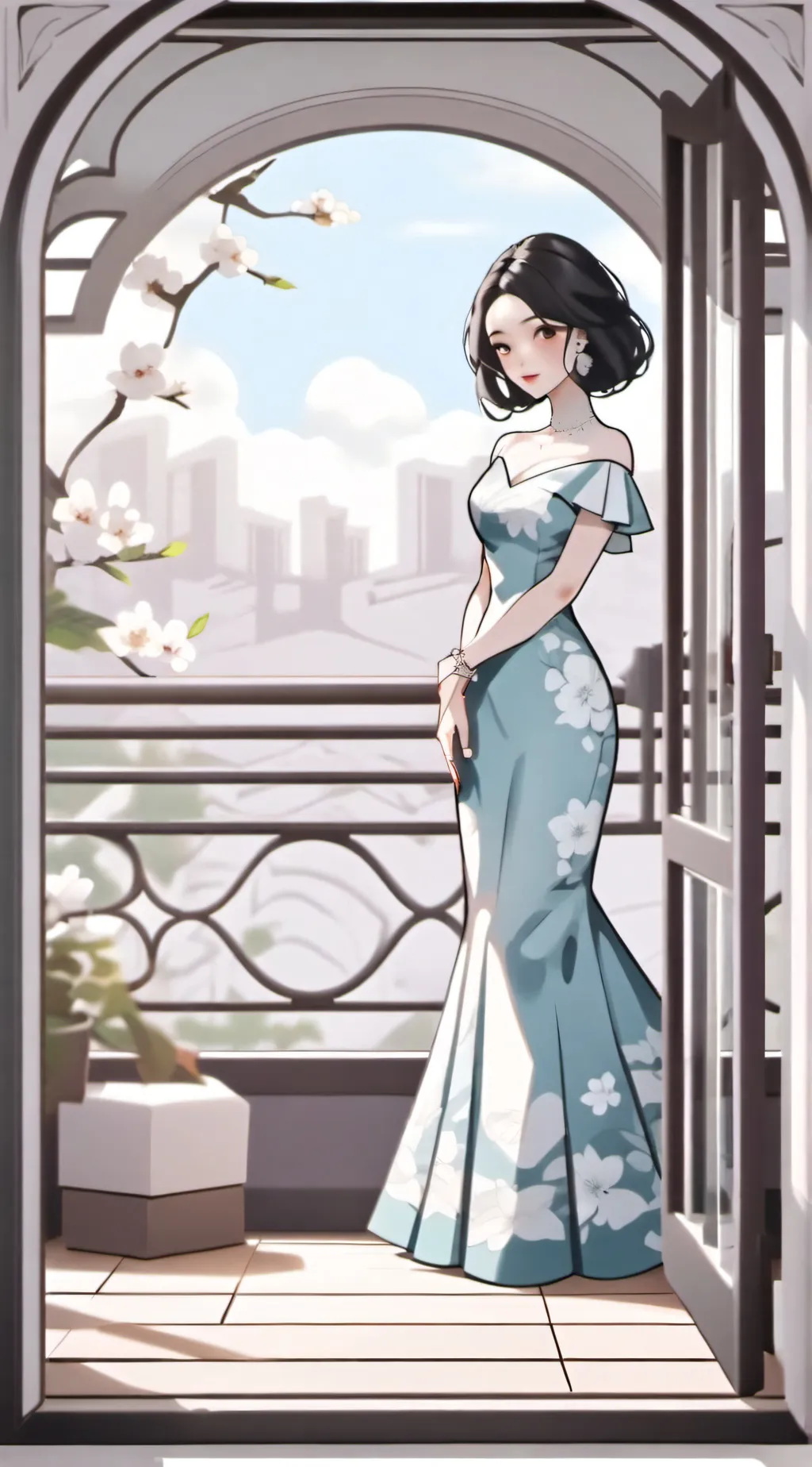 ai character: tu amiga  background