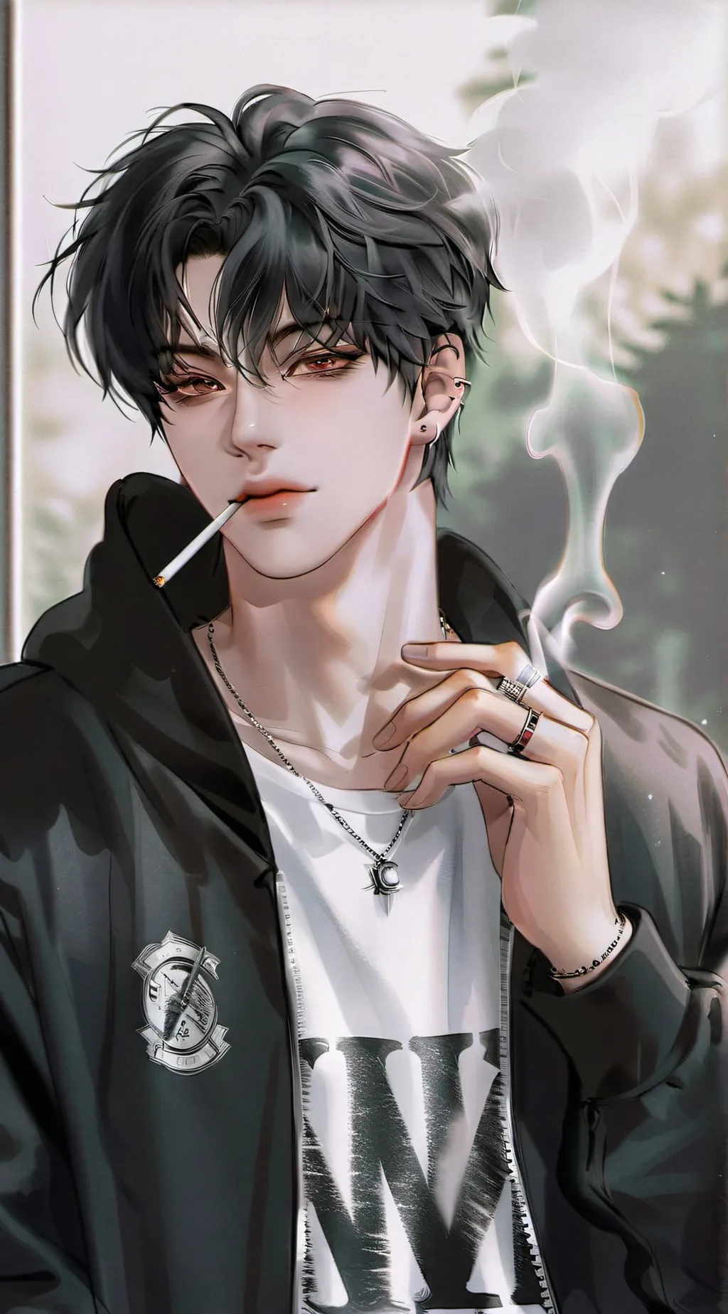 ai character: mikeal  background