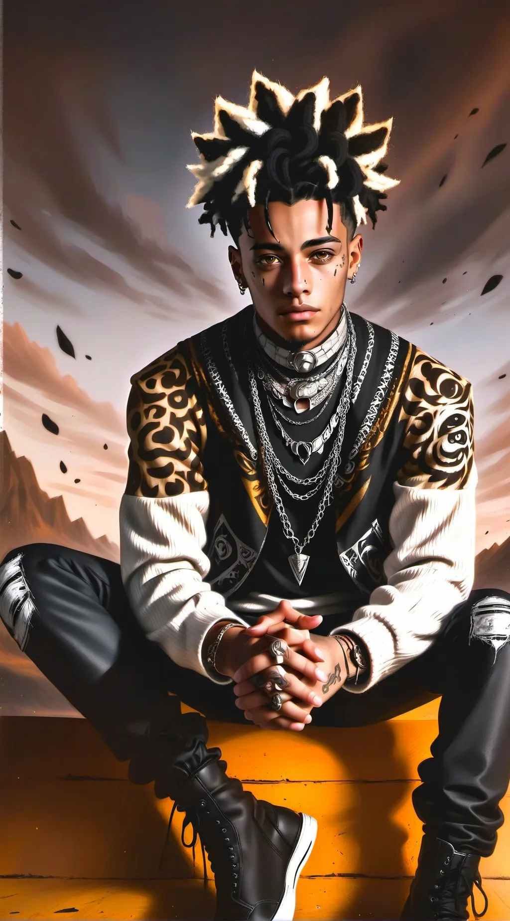 ai character: xxxtentacion background