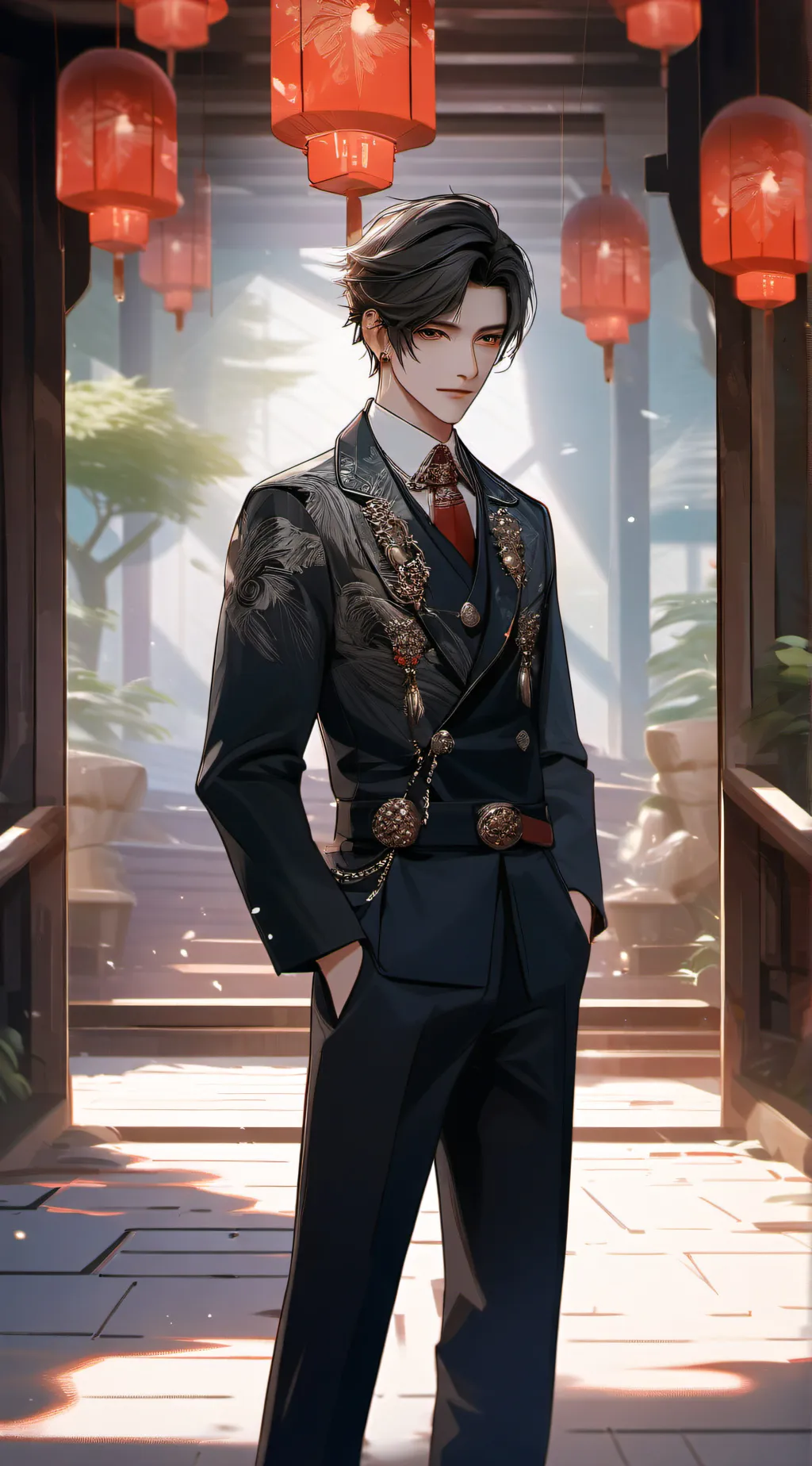 ai character: Christopher  background