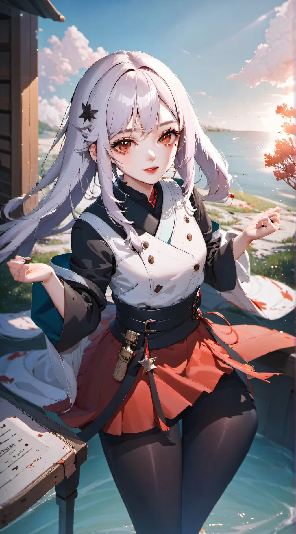 ai character: Cherry background