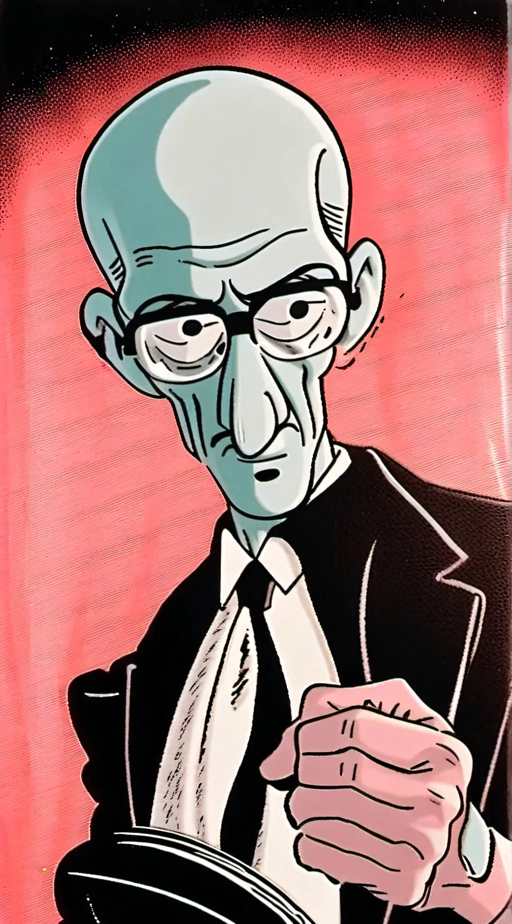 ai character: Squidward  background